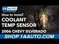 How to Replace Coolant Temperature Sensor 2002-06 Chevy Silverado 1500 Truck V6 4-3L