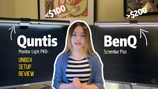 Quntis Monitor Light Bar Review & Comparison With Benq Screenbar Plus