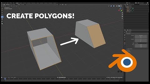 Close holes or Create polygons  in Blender 3D - Super Fast Mini Tutorials