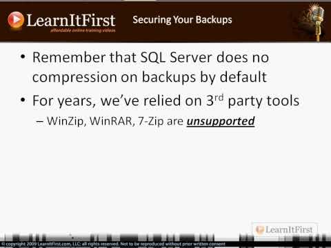 SQL Server Backup Compression and Security