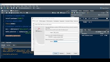 Importar registros desde SQL Server a RStudio | Conexión ODBC SQL Server a RStudio |  paquete RODBC