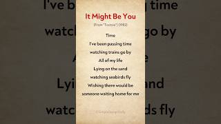 It Might Be You [From "Tootsie" (1982)] #lyrics #singalong