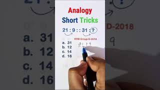 Q.68 Most Tricky Question Analogy  #ssccgl #sscchsl #ssc #sscgd #sscmts #ssc_cgl #sss #ssc