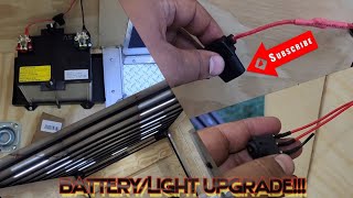 Upgrading my 20 Foot Enclosed Trailer with Led Lights and a Battery