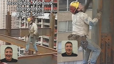 Incredible Mohawk IronworkerAlbert Stalk 1980s Skywalking World Trade Center Building 7