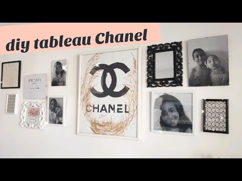 diy décoration tableau Chanel à faire soi-même 