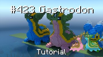 How to build a Pokémon Gastrodon statue in Minecraft (Tutorial)