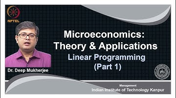 noc18-mg22 Lec 54- Linear Programming (Part- 1)