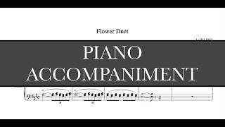 Flower Duet / Duo des fleurs (L. Delibes) - A Major Piano Accompaniment - Karaoke