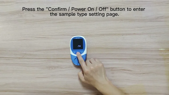 Sejoy Blood Lipid Meter Setup Instructions BF-101