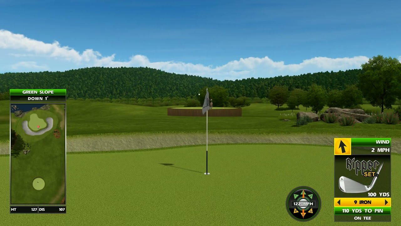 Golden Tee Great Shot on Hawkeye Hills!