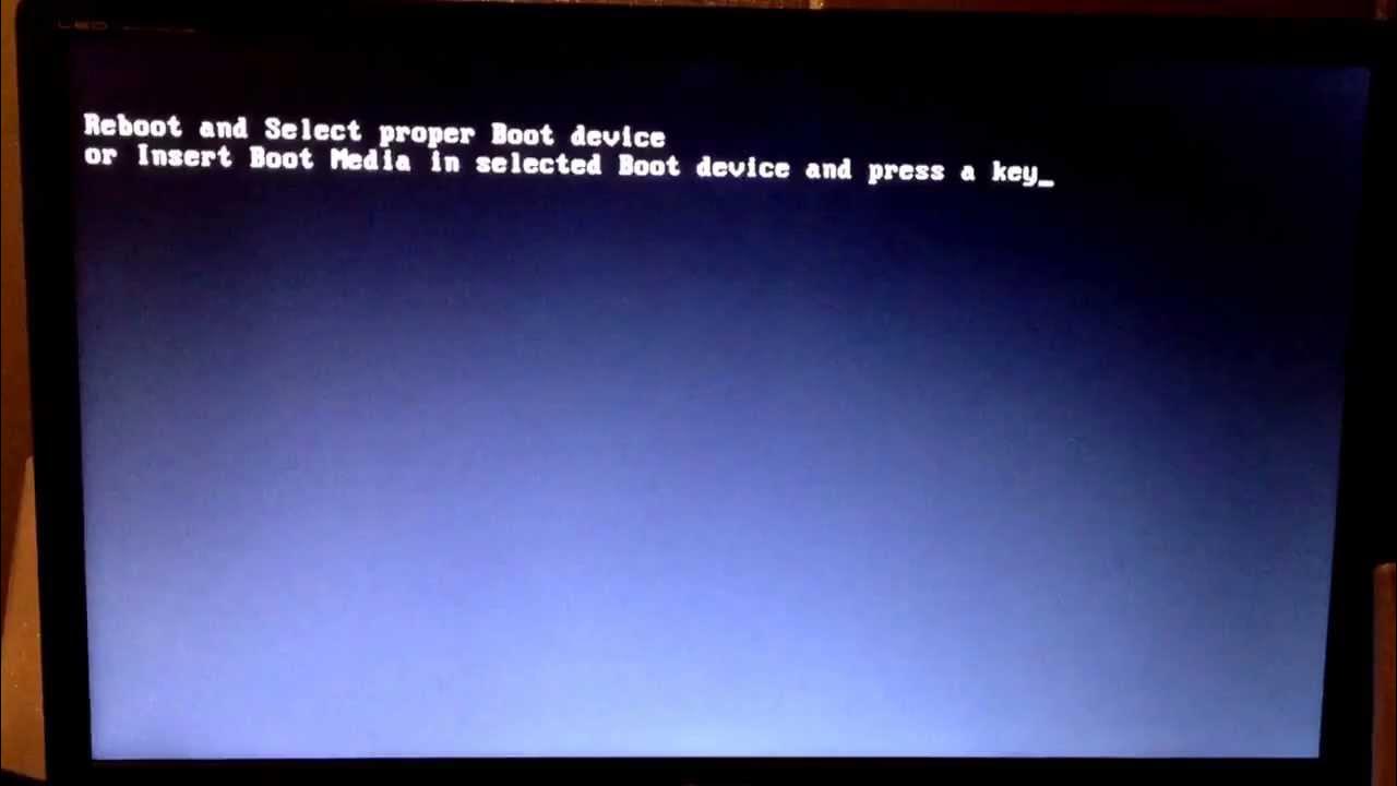 No bootable device press