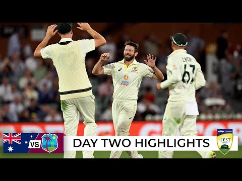 Aussie bowlers make inroads under lights after posting 500 | australia v west indies 2022-23