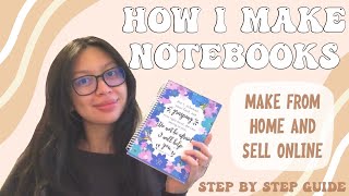 How I make notebooks from home! *to sell* #smallbusiness #notebook #workfromhome screenshot 1