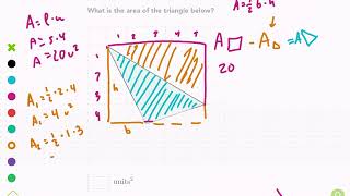 Khan Academy Tutorial: area of shapes on a grid