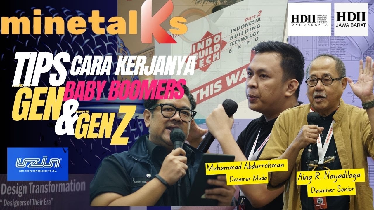 Di Indo BuildTech bicara Tips & Cara kerja generasi senior dan junior I bersama HDII jabar & Uzin