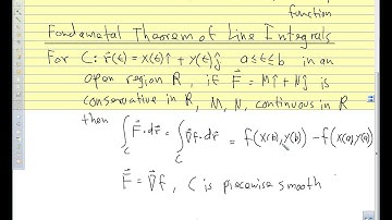 Calc III 2013 15.3 Conservative Fields and Independence of Path