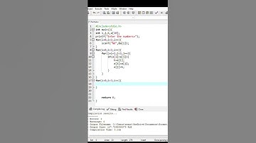 Bubble sort in C language#shorts #clanguage #coding #programming #python #yearofyou