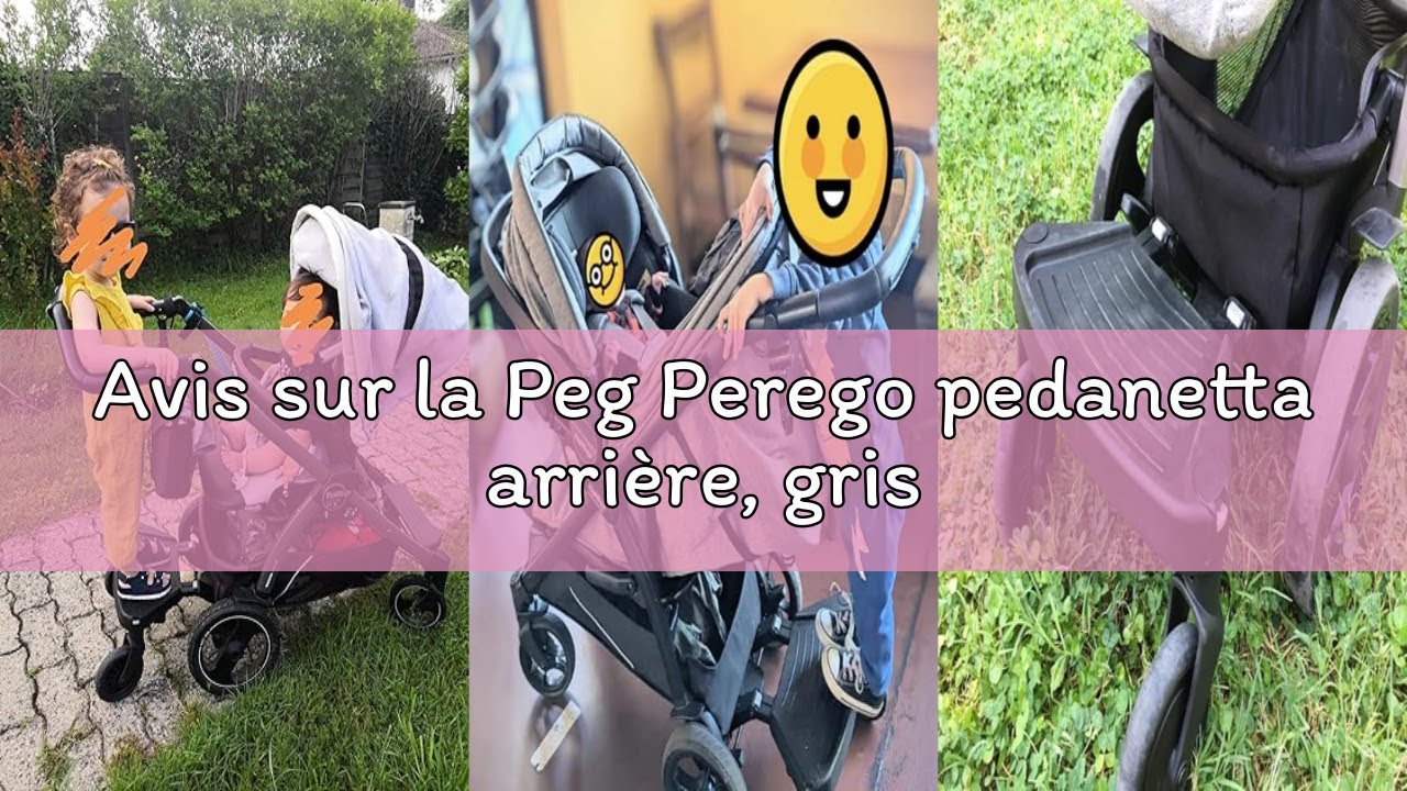 Avis sur la Peg Perego pedanetta arrière, gris