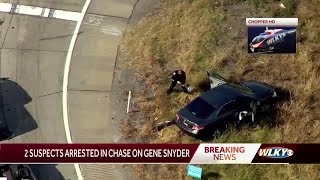 2 juveniles arrested after chase on Gene Snyder