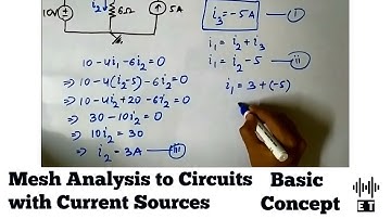 Mesh Analysis with Current Sources | Basic Concept