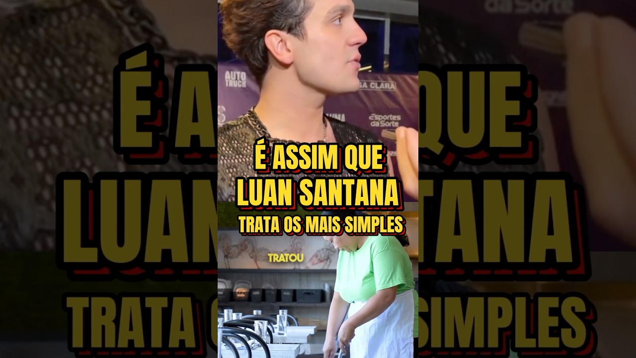 Luan Santana tratou a faxineira do SBT assim