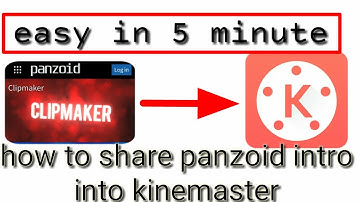 How to share from panzoid intro to kinemaster easy.