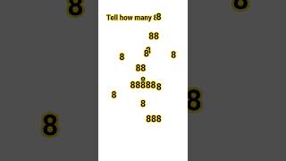 find the number 8 in this #puzzle #genius mindset #maths #maths tricks