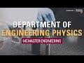 Mcmaster engineering department of engineering physics