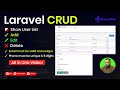 Complete Laravel User CRUD Tutorial for Beginners | Create, Edit, Delete with Form Validation & Auth