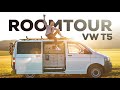 Roomtour VWT5 Campervan - DIY Camper Selbstausbau | VANLIFE