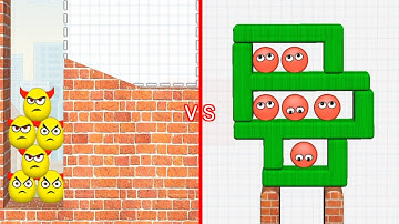 Hide Ball brain teaser 🆚 Draw to Smash logic puzzle 🧩