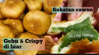 Resepi Pau goreng sukatan cawan inti Pandan Kaya, gebu & crispy / Untuk minum petang