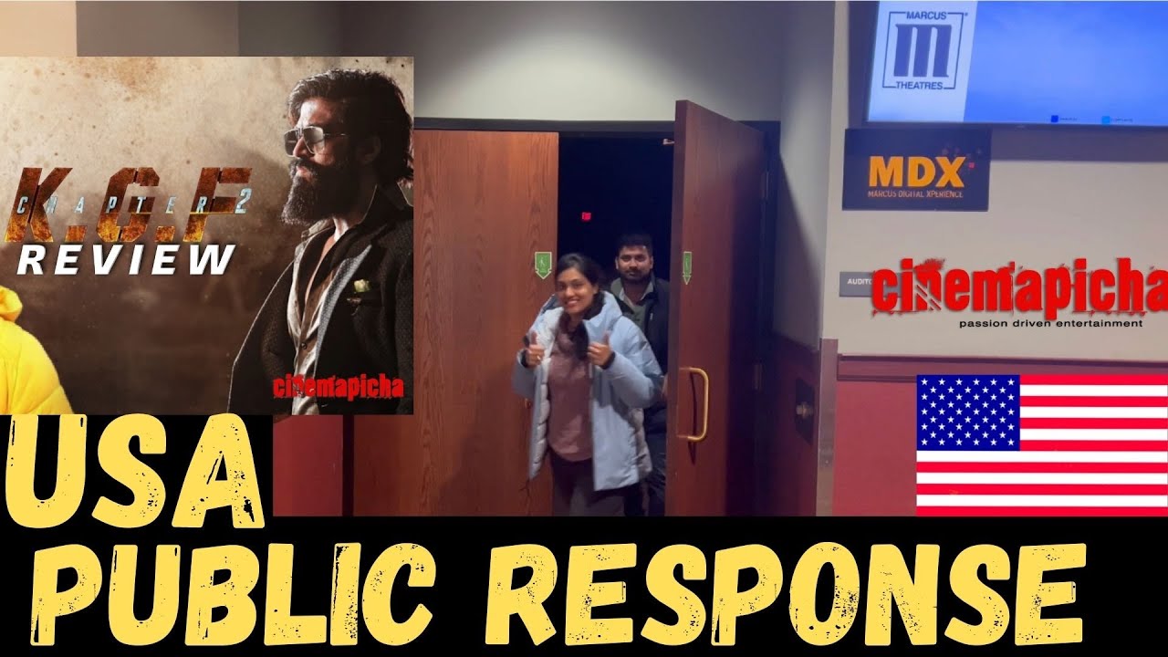 KGF Chapter 2 Public Review USA Premier Show  | Yash | Prashanth Neel | 