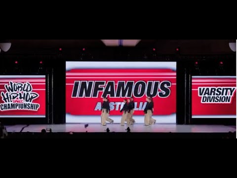 Infamous - Australia | Varsity Division Prelims | 2023 World Hip Hop Dance Championship