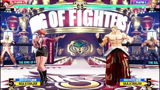 Shermie vs Geese Howard (Hardest AI) - KOF XV (PS5 4K 60FPS)