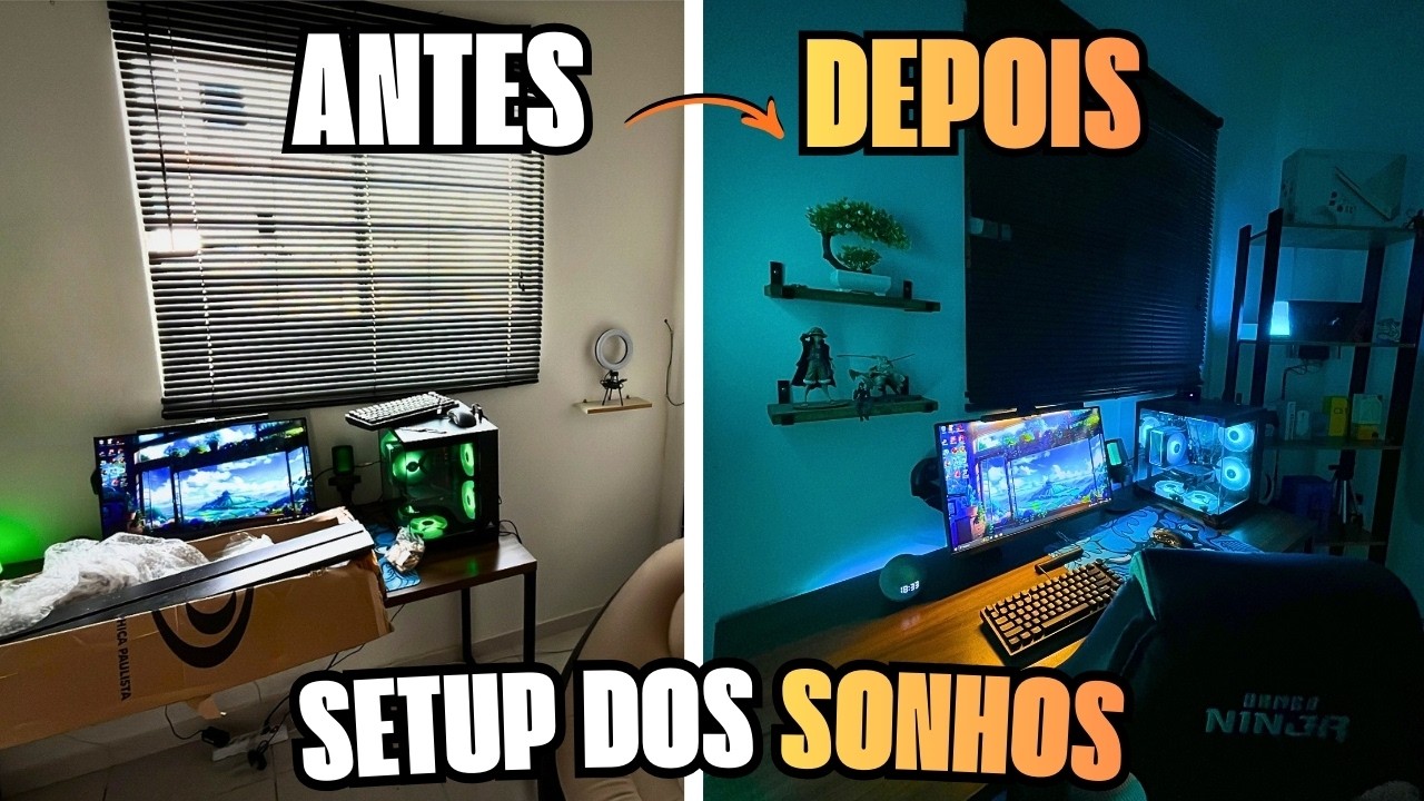TRANSFORMEI meu Quarto Bagunçado no Quarto GAMER dos SONHOS!