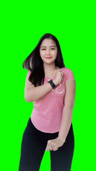 mentahan greenscreen wanita joged koplo co copyright bebas comot #greenscreen #mentahan #shorts