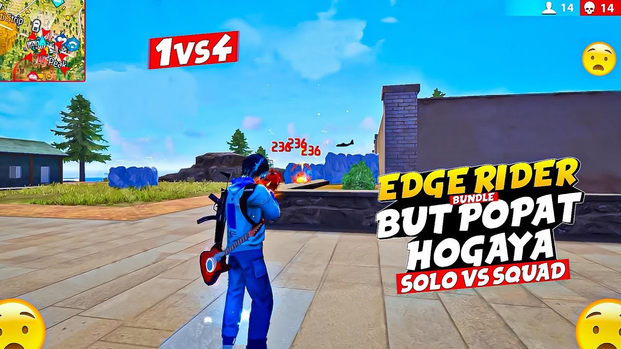 Op 1 Vs 4 🤯 with Good Looking Edge Rider Bundle But Popat Hogaya 😔 ...