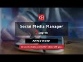 Chaviation social media manager job ad