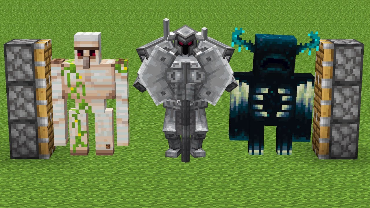 ferrous wroughtnaut + mutant warden + iron golem = ?