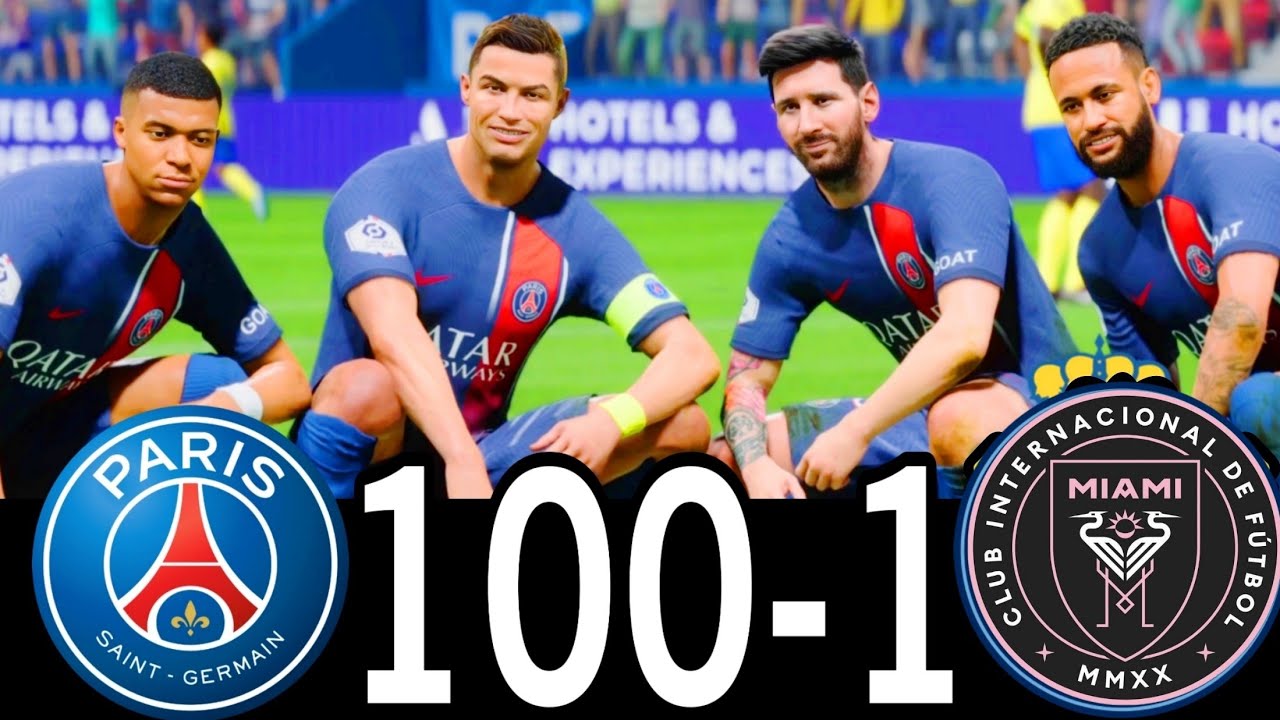 FC 24 -MESSI RONALDO NEYMAR & MBAPPE | ALL STARS |  AL NASSR 100-0 MANCHESTER UNITED