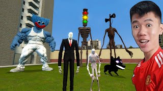 Human Bibi Watch Huggy Wuggy Duel Slendermanscp 096demon Headsiren Head  Poppy Playtime