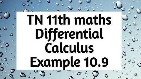 11th maths example 10.9