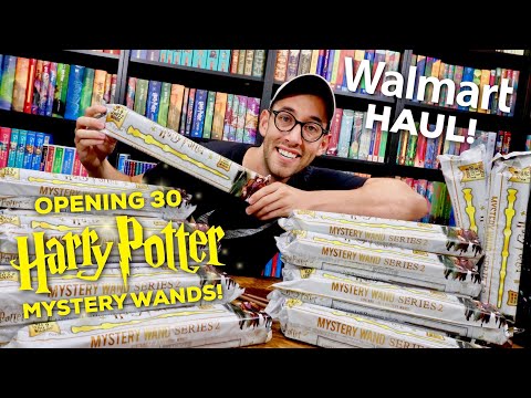 OPENING 30 HARRY POTTER MYSTERY WANDS SERIES 2 | WALMART HAUL