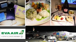 Eva Air Hello Kitty 777 Business Cl Taipei To Chicago