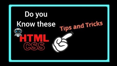 Amazing CSS Tricks You Didn