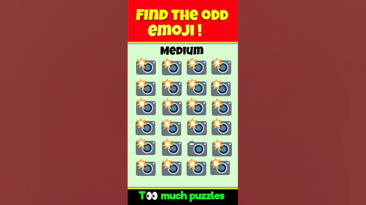 find the odd emoji out ! 🤩 eye test game #shorts