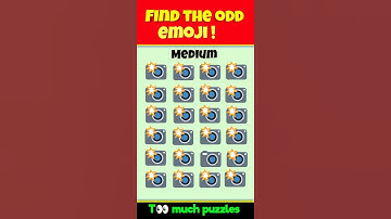 find the odd emoji out ! 🤩 eye test game #shorts