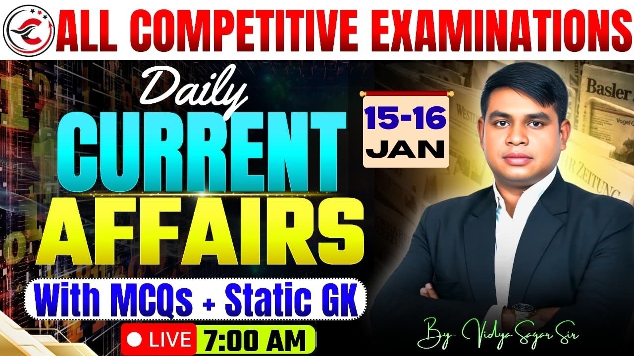 📰 Daily Current Affairs | Current Affairs Today |IAS/PCS/ONE DAY | By Vidya Sagar Sir | Cogent IAS
